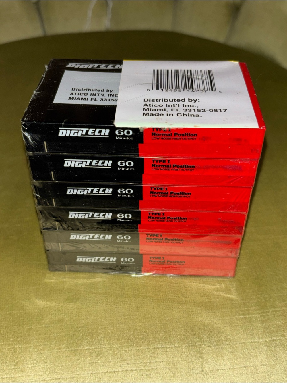 Digitech 60 Minute Low Noise High Output Type 1 Audio 6 Cassette Tape Sealed - Picture 2 of 4